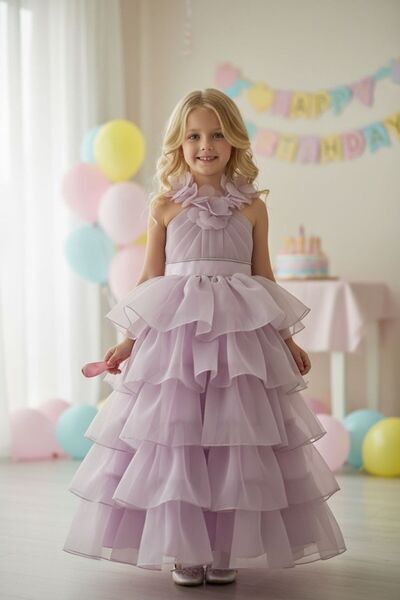 Lidya Kids KIZ ÇOCUK MEZUNİYET ELBİSESİ