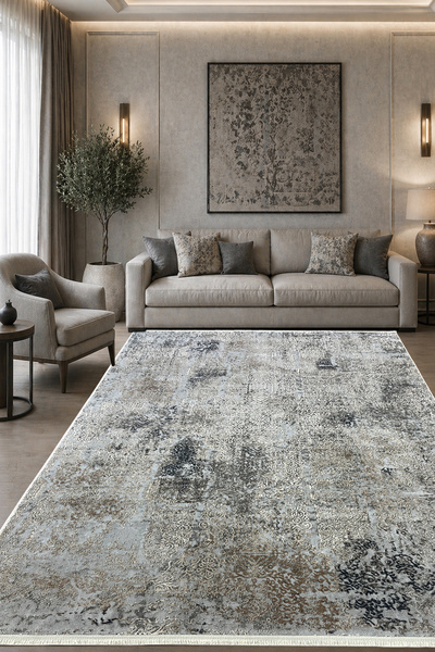 ünalcarpet 4m2 ve 6m2 Ebatlarında Antialerjik Modern Kalın Yumuşak Dokulu Sal...
