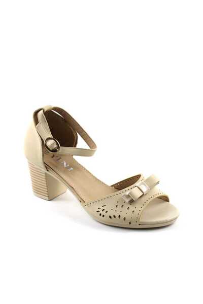 mm Sandale usoare de dama , perforate A9606-BEIGE