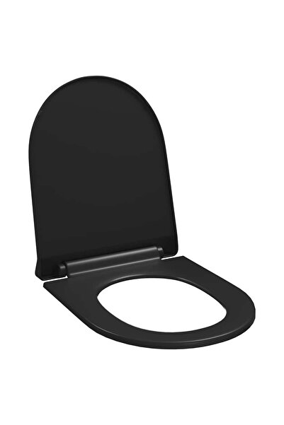 vidaxl Κάλυμμα Λεκάνης με Soft Close & Quick Release Μαύρο