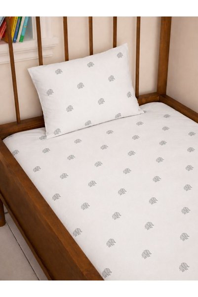OMIYA BABY Sheet Set 100X200 Elastic 100% Cotton |   Dream Collection Elephant