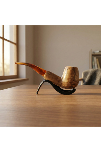 Altınışık Lületaşı El Oyması Lületaşı Pipo – Blok Meerschaum Klasik Billiard ...