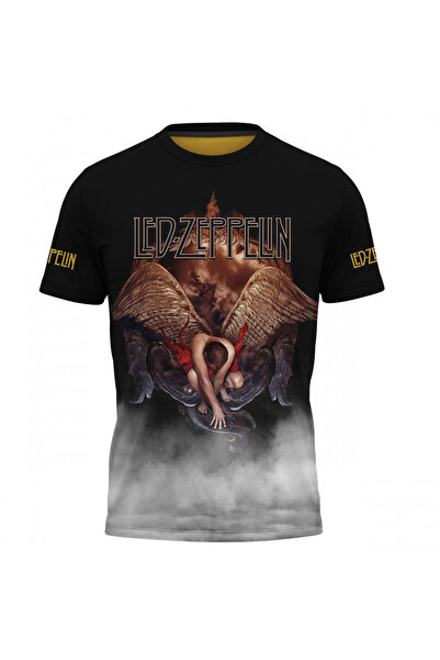 OEM Tricou barbati Led Zeppelin , maneca scurta multicolor H002