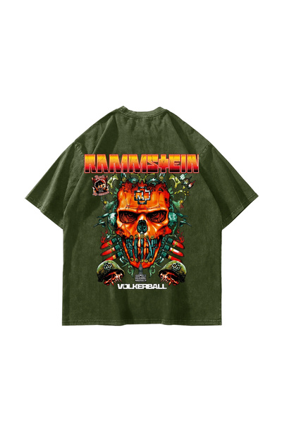 Sekizbiraltı Μπλουζάκι Rammstein Völkerball με στάμπα, υπερμεγέθη, unisex, πρ...
