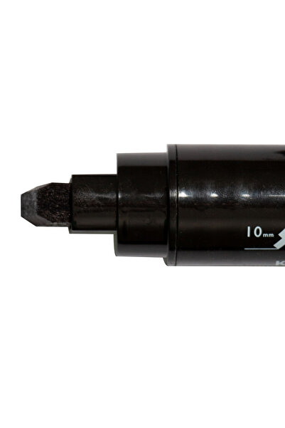 Yuka 3 ADET SİLİNMEYEN KALEM SİYAH RENK KESİK UÇ 10 mm KOLİ,KUTU,CAM,AMBALAJ,...
