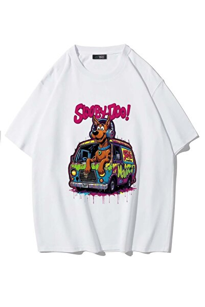 BRZ COLLECTION Unisex oversize majica Scooby Doo (BELA)