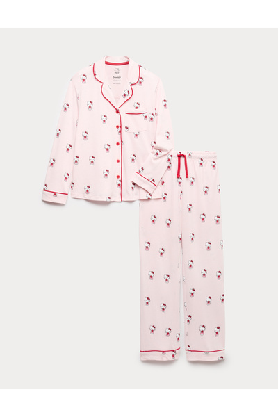 Marks & Spencer Hello Kitty Pamuk & Modal Pijama Takımı (3-16 Yaş)