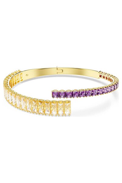 Swarovski سوار ماتريكس بيلنجليك متعدد الألوان مطلي بالذهب الأصفر S S
