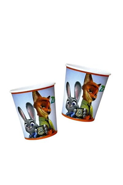 parti show Zootopia Karton Bardak 8 Adet