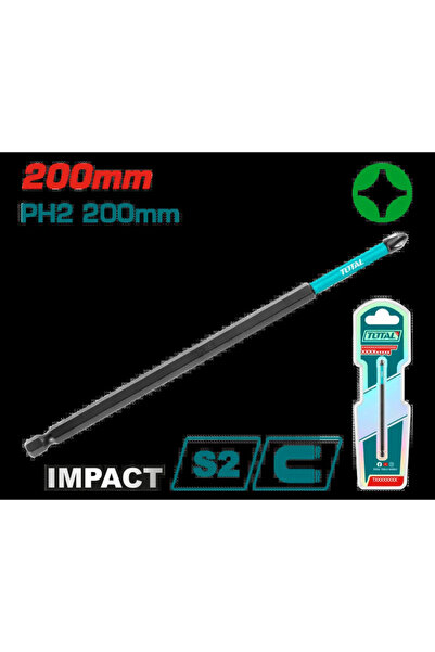 TOTAL TACIM71PH2200 Darbeli PH2 20cm Bits Uç - Tekli