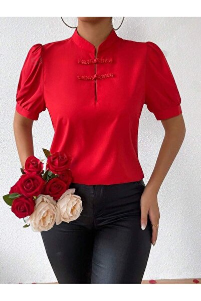 Iuliashop Bluză roșie de damă Anka - M
