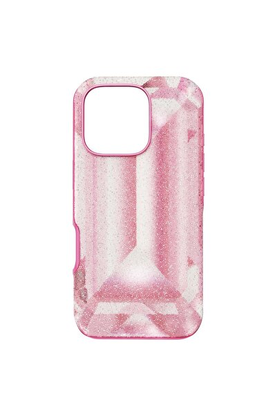 Swarovski High Akilli Telefon Kilifi Kristal Baski Motif Iphone® 16 Pro Pembe