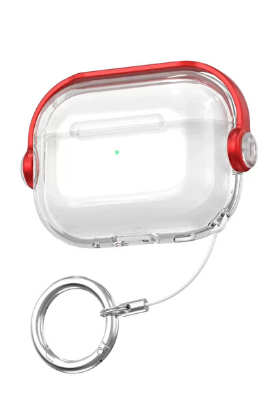 silky glows حافظة Airpods Pro 3 (الجيل الثالث) المتوافقة باللون الأحمر - تصمي...