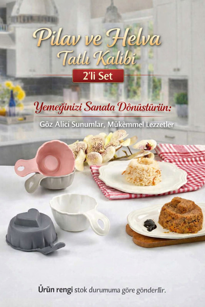 HopeWay Home Pilav Şekillendirici Helva Tatlı Kalıbı 2'li Set