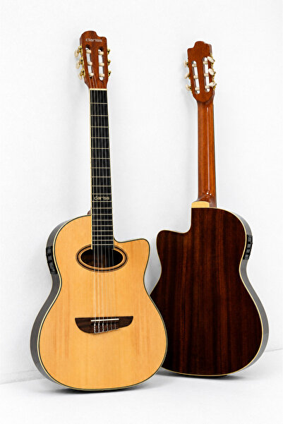 YANKI Torres CG40 Elektro Klasik Gitar 4/4 Profesyonel Fishman Preamp Masif L...