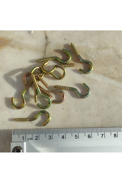 Oduncudünyası 200 Adet Açık Piton Kanca Vida 16X35 Model (27x12mm)