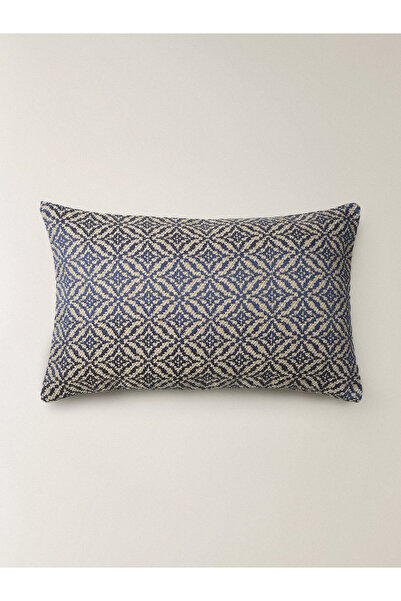Minihol Lorent Dikdörtgen Mavi Kırlent Kılıfı (35 x 55 cm)