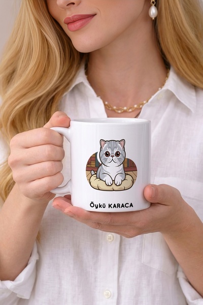 Kirbi Reklam Animal Exotic Shorthair Exotic Short-Haired Cat Printed Porcelai...