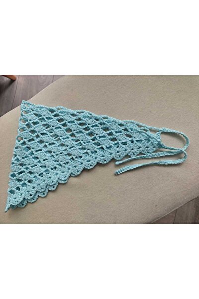 MODA Handmade Knitted Bandana Turquoise