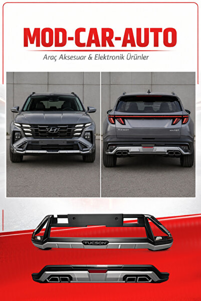 MODxAUTO HYUNDAİ TUCSON ÖN VE ARKA TAMPON DİFÜZÖR KORUMA 2024+ İTHAL