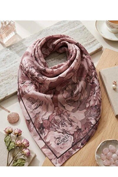 w white stars sports & wear Jawel Floral Motif Cotton Soft Shawl
