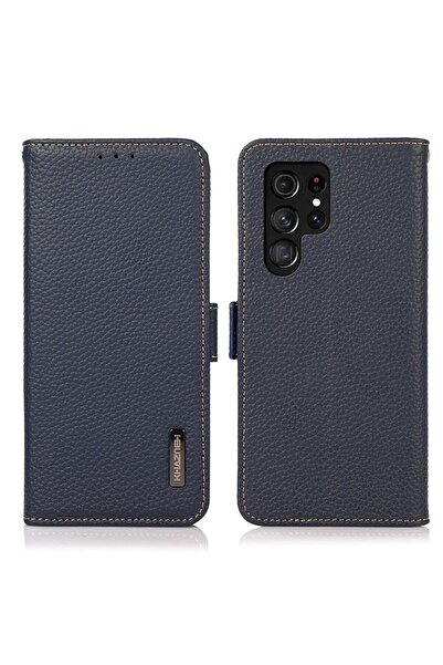 KHAZNEH Side-Magnetic Θήκη Πορτοφόλι Blue (Samsung Galaxy S24 Ultra 5G)