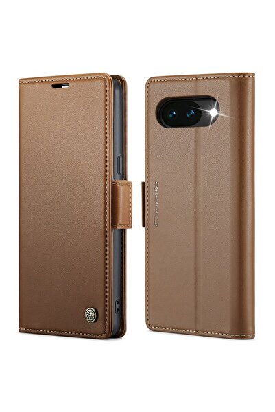 Caseme 023 Luminus Θήκη Πορτοφόλι Brown (Google Pixel 10a 5G)