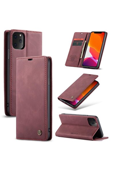 Caseme 013 Retro Θήκη Βιβλίο Wine (Apple iPhone 11 Pro Max)
