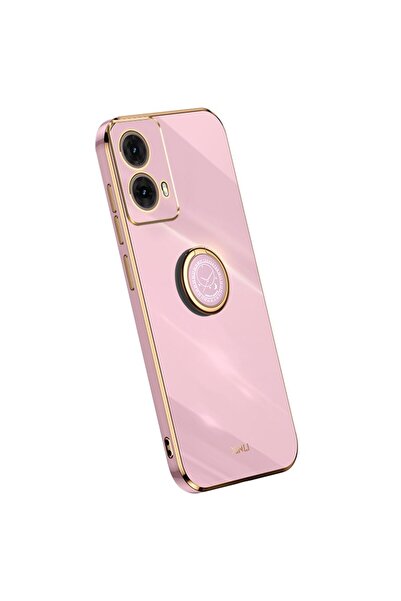 Xinli Straight Θήκη Σιλικόνης με Δαχτυλίδι Cherry Purple (Motorola Moto G85 5G)
