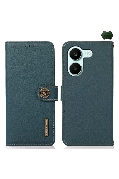 KHAZNEH Δερμάτινη Θήκη Πορτοφόλι Green (Xiaomi Poco X8 Pro 5G)