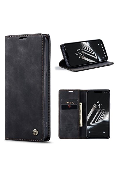 Caseme 013 Retro Θήκη Βιβλίο Black (Apple iPhone 15 Plus)