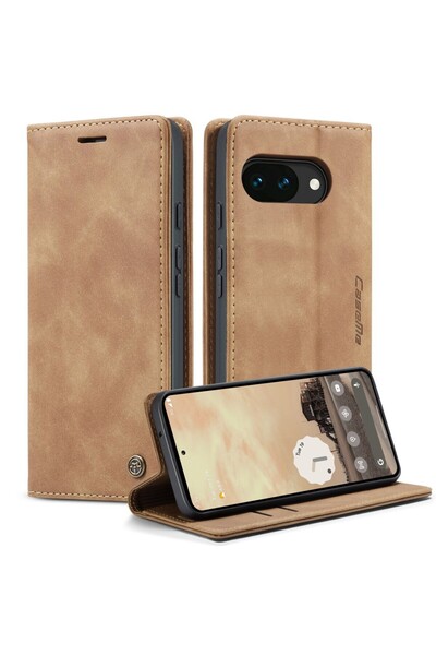 Caseme 013 Retro Θήκη Βιβλίο Brown (Google Pixel 10a 5G)