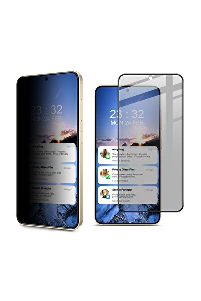 İmak Samsung Galaxy S25 Plus 5G Privacy Full Tempered Glass Black