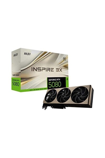 MSI RTX5080 16GB INSPIRE 3X OC GDDR7 256bit HDMI DP PCIe 5.0