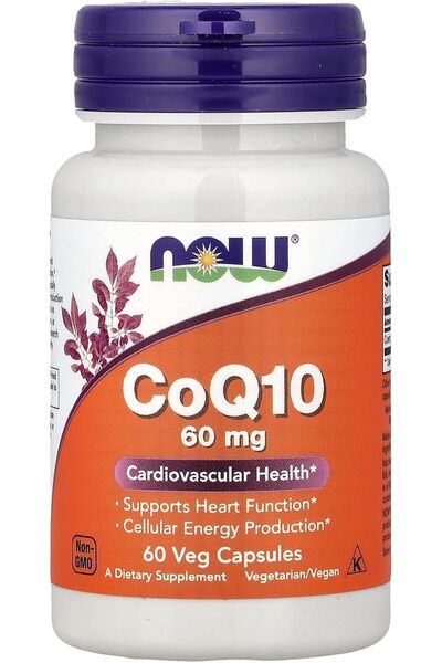 Now Foods كو-إي-كو-10، 60 ملغ، 60 كبسولة نباتية