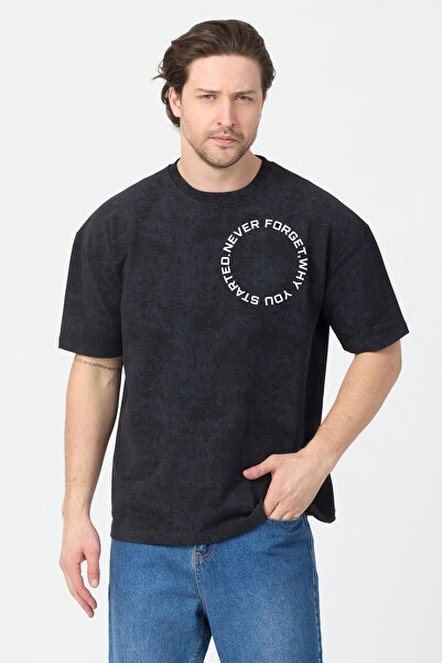 URBANTRENDSTORE Printed Acid Washed Cotton Oversize Casual Comfortable Fit Da...