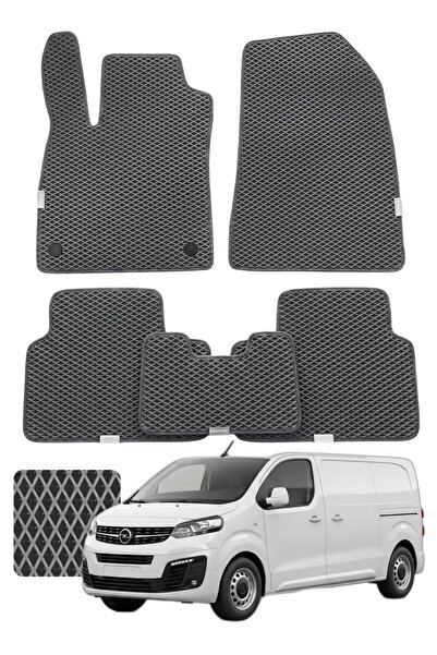 Opel Vivaro 2019 ve sonrası Özelleştirilebilir Premium Eva Oto Paspas Seti - Füme