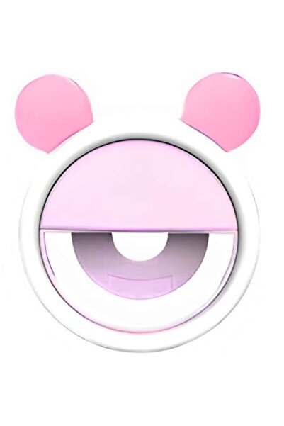 SDEPOT ®   Lampă circulară mini cu urechi de șoricel, cu clemă, încărcare USB...