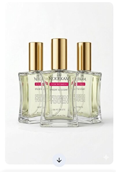 nodekam FRESH TOUCH FOR WOMEN EDT 50 ML KADIN PARFÜMÜ ( 3 ADET X 50 ML = 150 ML )