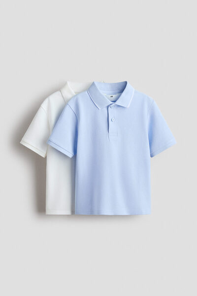 H&M 2'li Pamuklu Pike Polo Tişört