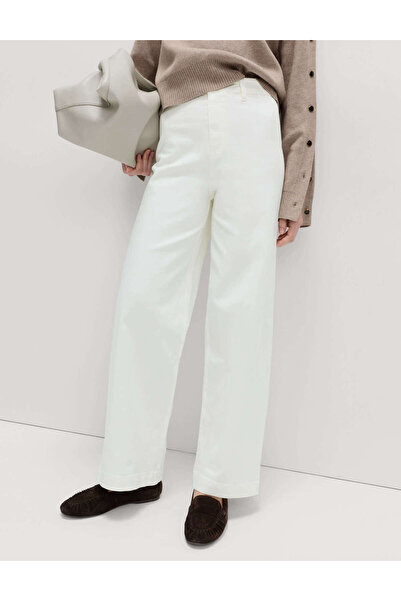 Marks & Spencer Yüksek Bel Wide Leg Grazer Jean