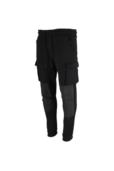 DEDRA EXIM Pantaloni de trening negri, mДѓrimea XL, 300g/m2