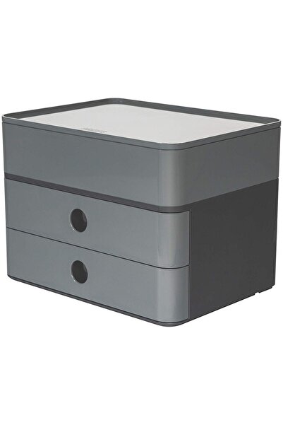 HAN Suport cu 2 sertare + cutie ustensile Allison Smart Box Plus - gri granite