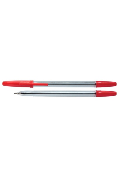 OFFICE products Pix transparent de unica folosinta , varf 1.0mm, - rosu