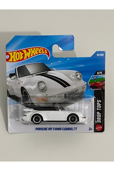 HOT WHEELS Porsche 911 Turbo Cabriolet 52/250 2026 Drop Tops – 1:64 Koleksiyo...