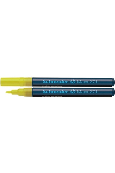 SCHNEIDER Μαρκαδόρος με μπογιά Maxx 271, στρογγυλή μύτη 1-2mm - κίτρινο