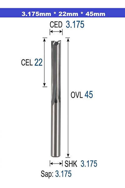 BGA CNC Freze Ucu 2 flüt Karbür freze dremel garavür makinesi freze ucu 3.175...