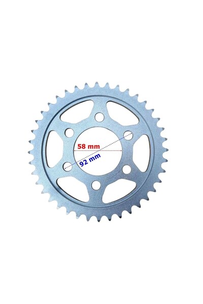 RKS SRK125R Arka Dişli 43T OEM Uyumlu Zincir Aktarma Dişlisi