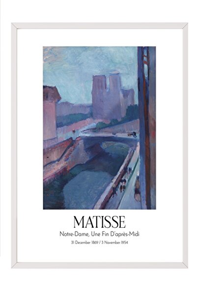 Postifull Matisse - Notre-Dame, kraj popodneva, slika u belom okviru, serija ...