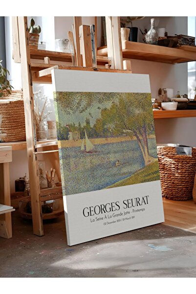 Postifull Georges Seurat - La Seine À La Grande Jatte - Printemps, Canvas Pai...